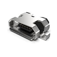 GCT (Global Connector Technology) USB3155-30-A Micro USB Type B Connectors Micro B Skt, Horizontal Mid SMT, R/A, 30u", No Peg, 2 shell stakes,T&R