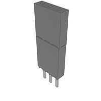 Samtec ESW-103-44-L-S Stackthrough .100" Elevated Socket Strip