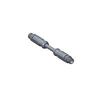 Amphenol LTW M8S04ML-SML-SDA05 Sensor Cables / Actuator Cables M8 Circular Metric Connector, A Code, Metal, 3A, 04 pins, Male Connector, Male Contact, Straight-to-Straight, Screw Thread, Overmolded Double Ended, Length 500mm, IP67 Mated