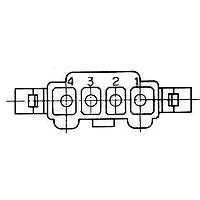 Molex 15-31-1043 Headers & Wire Housings MINI.FIT C.4POS PLUG OS PLUG HSG 502504P1