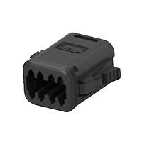 DEUTSCH - TE Connectivity 934455611 Connectors 8CCT PLUG BLACK K A W/LARGE SEAL & HS