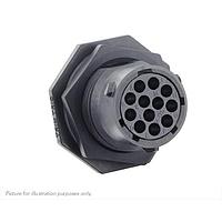 Eaton Souriau-Sunbank UTSX71412SW Receptacles Jam nut receptacle, without backshell, for 12 female contacts, IP68/69K, keying W