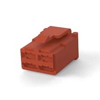 AMP Connectors - TE Connectivity 178004-3 Housing 250 DBL LOCK PLUG 4P BROWN