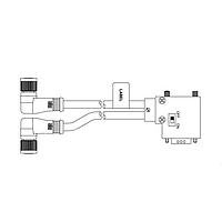 Molex 1200980196 Sensor Cables / Actuator Cables MIC 5P FP 90DEG TO VERT DSUB 1M