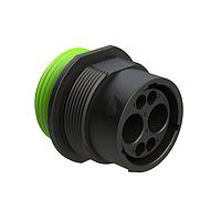 Amphenol SINE Systems AHDP04-18-06PN-WTA Connectors Rcpt SZ 18, 6 POS Pin Wide Thread