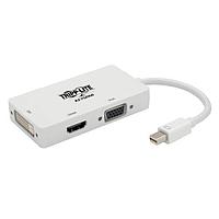 Tripp Lite P137-06N-HDV4KW Adapter Cable Tripp Lite Mini DisplayPort 1.2 to VGA/DVI/HDMI Adapter Converter 4K White