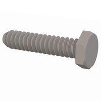 Essentra Components 010436H050 Machine Screw Hex Unslotted Bolt, #4-36 Thread, 1/2 Lg