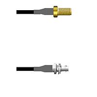 Amphenol Custom Cable Q-2V00P0003096i RF Cable Assemblies SMA-SJ/HDBNC-SJB G174 96I