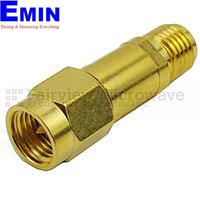 Fairview  SA3R-06  6 dB Fixed Attenuator SMA Male To SMA Reverse Polarity Female Up To 3 GHz Rated To 2 Watts With Brass Nickel Body