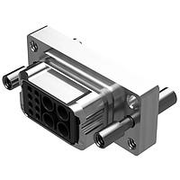 Amphenol Positronic SMXA062-SA00X-E7XX Connectors SM Series 12 Position Socket (Female) Crimp (Contacts Not Included) Male Jackscrew Nickel