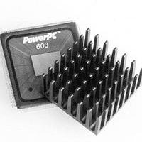 Wakefield Thermal 658-25ABT4E Component Omnidirectional Pin Fin Heat Sink for 27mm BGA/PowerPC, Chomerics T410R