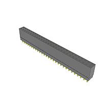 Samtec ESQ-128-12-G-D Sockets Elevated Socket Strip, 0.100" Pitch