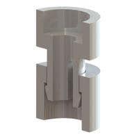 Essentra Components CSR4-591-01 Snap Lock Screw Retainer,Natural,#4 Screw