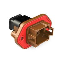 Amphenol SINE Systems AT04-08PD-PM16 Receptacle 8 Position Receptacle, Pin, Panel Mount, Key D, Self-Threading, Reduced Diameter Seal, Strain Relief