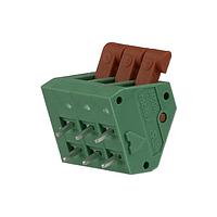 Molex 39700-0103 Fixed Terminal Blocks SPRG TERM BLK LP 5.08MM 45D 3P GRN