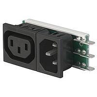 Schurter 6423.0153.12 Inlet/Outlet Combinations 1P Fused 6.3 1.2mm