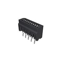 Amphenol FCI HLW9S-2C7LF Board Mount 1.00mm Flex Connectors, HLW-S series, 9 Position, Top Entry Non-ZIF Connector, 1mm (0.039inch) Pitch, Kinked Terminal.