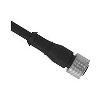 Banner Engineering MQDC-615 Sensor Cables / Actuator Cables Cordset: Single Ended M12; 6-pin Straight Female; 4.57 m 6x24 Black PVC Jacket; Nickel-Plated Brass Coupling Nut