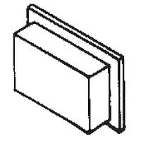 Honeywell AML51-H10W Lens RECT.PUSHBUTTON WH NO LEGEND