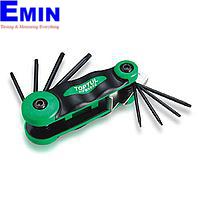 TOPTUL AGFB0703 - 7-in-1 Foldable Hex Key Wrench Set