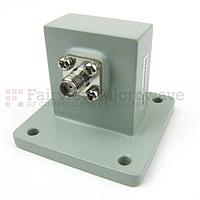 Fairview SMW112AC WR-112 to SMA Female Waveguide to Coax Adapter UBR84 Flange With 7.05 GHz to 10 GHz Frequency Range For X Band