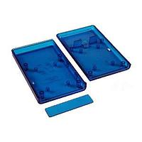 Hammond Manufacturing 1593TTBU Hand Held Instrument Box w/BattDoor, ABS 4.4x2.6" ClearBlue