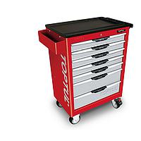 TOPTUL GT-28304 - 283PCS W/7-Drawer Tool Trolley PRO-LINE SERIES - RED