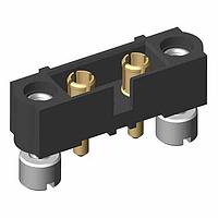 Harwin M80-5000200M2-01-331-01-331 Power to the Board 2+2 Pos. Female SIL Vertical Throughboard Conn. Jackscrews