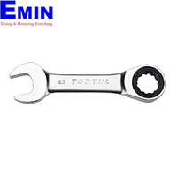 TOPTUL AOAB1717 Stubby Ratchet Combination Wrench (17 mm)