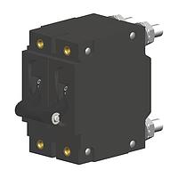 Carling Technologies CA2-B0-34-650-321-C Supplementary Protector / Motor Controller 2-pole, Handle, 50 amp circuit breaker, Stud 1/4-20 terminals, UL 1077 Recognized CSA Accepted