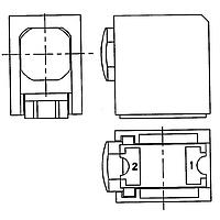 Dialight 595-2301-00-7SF LED Circuit Board Indicators 2mm, Green PRISM Series