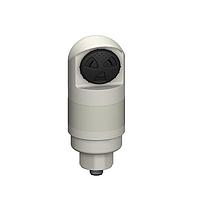 Banner Engineering TL50HRALSCQ Tower Lights TL50H Tower Light, Gray Housing: 1-Color Sealed Loud Audible Indicator; Voltage: 18-30 V dc or 24 V ac; Environmental Rating: IP67; Input: Bimodal; Colors: Red; M12 Integral QD