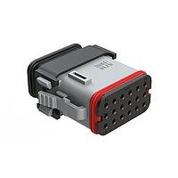 Amphenol SINE Systems AT16-18SE-EKSR02 Connectors 18 Position Plug wit d Cap, Keyed E, Gray