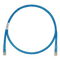 Panduit UTPK6A5MBU Cat 6a Keyed Copper Patch Cord, Cat 6A, Blue UT