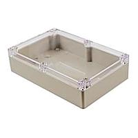 Hammond Manufacturing RZ0317C Enclosure BEIGE ABS W/CLR LID 8.74x 5.75x 2.17 IN