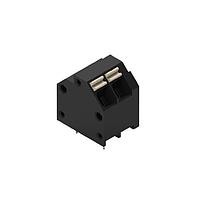 Wurth Elektronik 691809320302 Fixed Terminal Blocks WR-TBL 3.81mm pitch Modular THR Black 45 deg Dual Pin cable entry Screwless Push In 2P