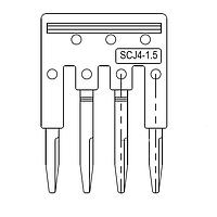 Amphenol Anytek SCJ0415RD00G Bridge Jumper Bridge Jumper SCJ4-1.5mm2  4pins