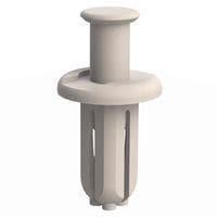 Essentra Components 61RR250188B Push-In Rivet Removable Rivet, .250 Hole, .188 Panel Thk