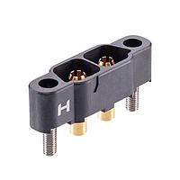 Harwin KA1-MV20205M1 Connectors 2 Pos. Male SIL Vertical Throughboard Conn. Board Mount - 3mm PCB