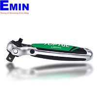 TOPTUL CJMM1216 Stubby Swivel-Head Ratchet with Dual Drives