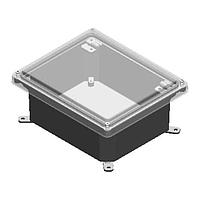 Serpac I342S,TGBG Screw Cover POLY N4 RMV-GY/GY 11.75 X 9.98 X 5.45"