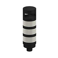Banner Engineering TL70B-GYRAQ Modular Tower Light TL70 Basic Tower Light; Black Housing: 3-Color Audible Indicator; Voltage: 12-30 V dc; Environmental Rating: IP65; Input: Bimodal; Colors: Green Yellow Red; 5-pin M12 Integral QD