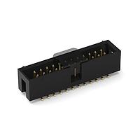 Wurth Elektronik 61232420621 Shrouded WR-BHD 2.54mm Male SMT Box Header Straight Black 24P