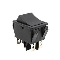 E-Switch R5EBLKBLKEF0 High Current Rocker Switch 15A 250V DPDT On-(On)No Lamp