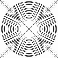 ebm-papst LZ35 Guard Metal/Steel Finger Guard for 5200/5900 Series