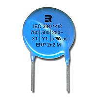 KEMET ERP610W471MEF0 Radial Leaded Ceramic Disc Capacitors 760/500V 470pF Y5U 20% X1/Y1