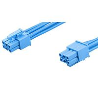 Molex 226196-2062 Discrete Wire Mini-Fit Versa Color-to-Mini-Fit Versa Color ASSY 4.2P DR 150mm Lgth 6 Ckt Blue