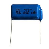 Cornell Dubilier (CDE) QAS104K600D022 Snubber Film Capacitors 0.1uF, 600VDC, 27.5x10x17mm, 22Ohms