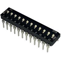 CTS Electronic Components 210-12MS DIP Switches 12 switch sections SPST