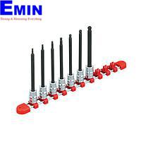 KTC TBT3L07BPBH sq. Long Hex. Bit Socket Set (3/8",7 pcs)